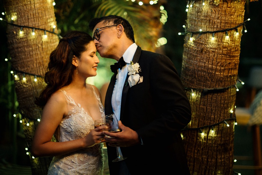 The couple in the evening